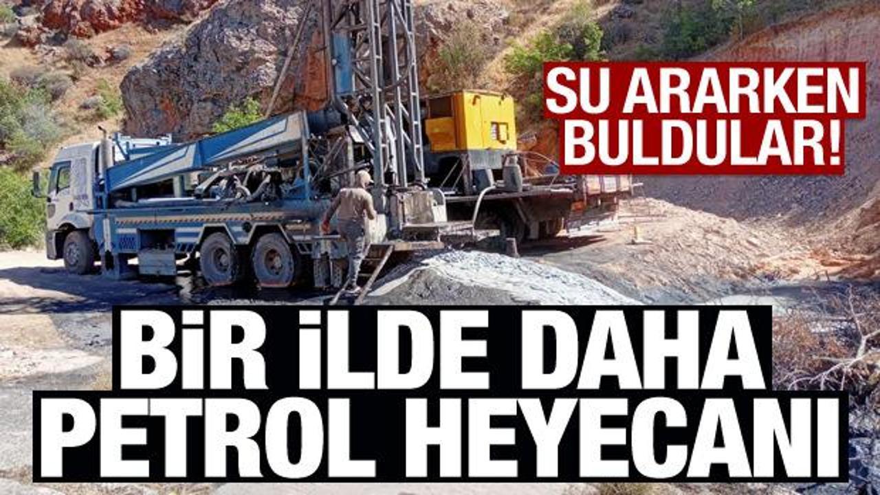 Bir ilde daha petrol heyecanı! Su ararken buldular