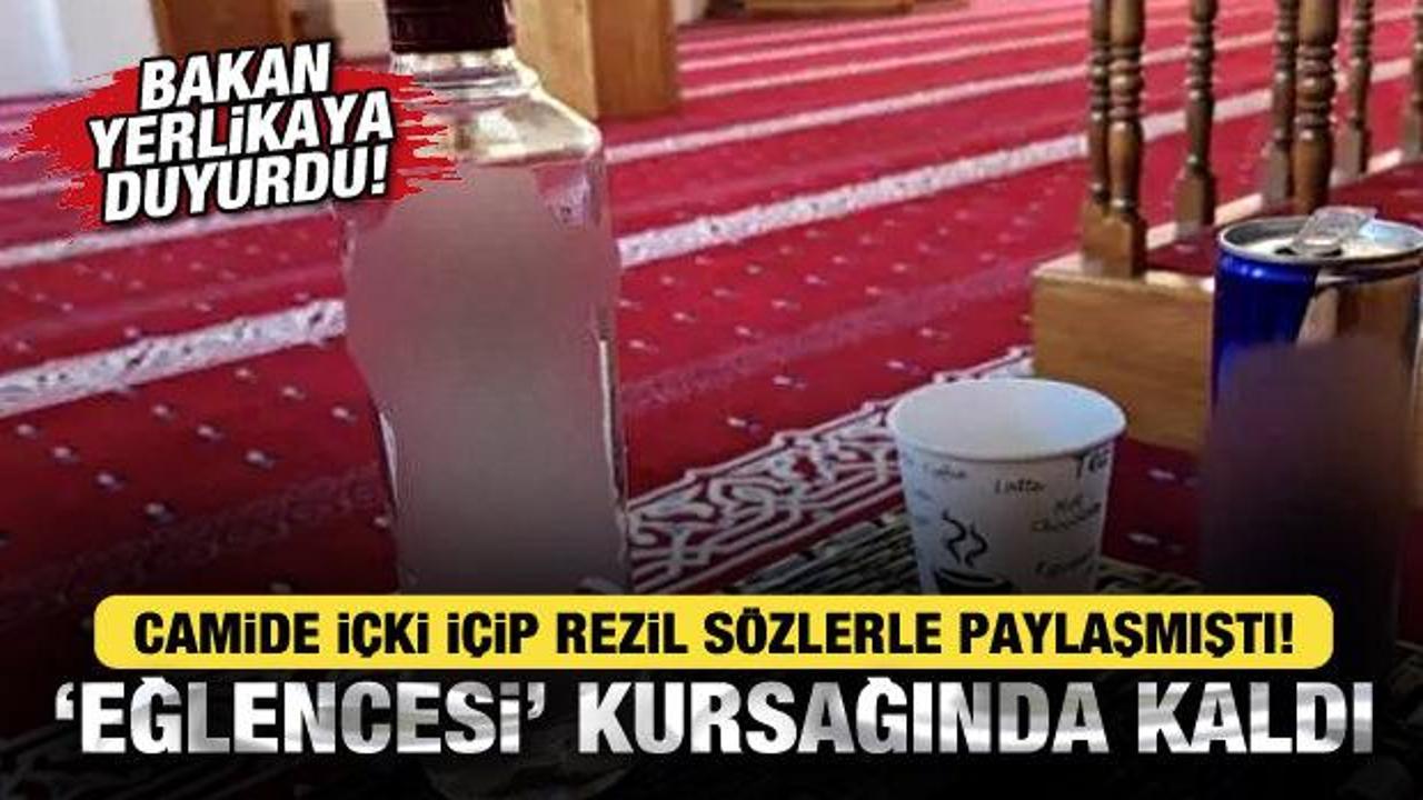 Camide i&ccedil;ki i&ccedil;ip rezil s&ouml;zlerle paylaşan şahıs hakkında yeni gelişme