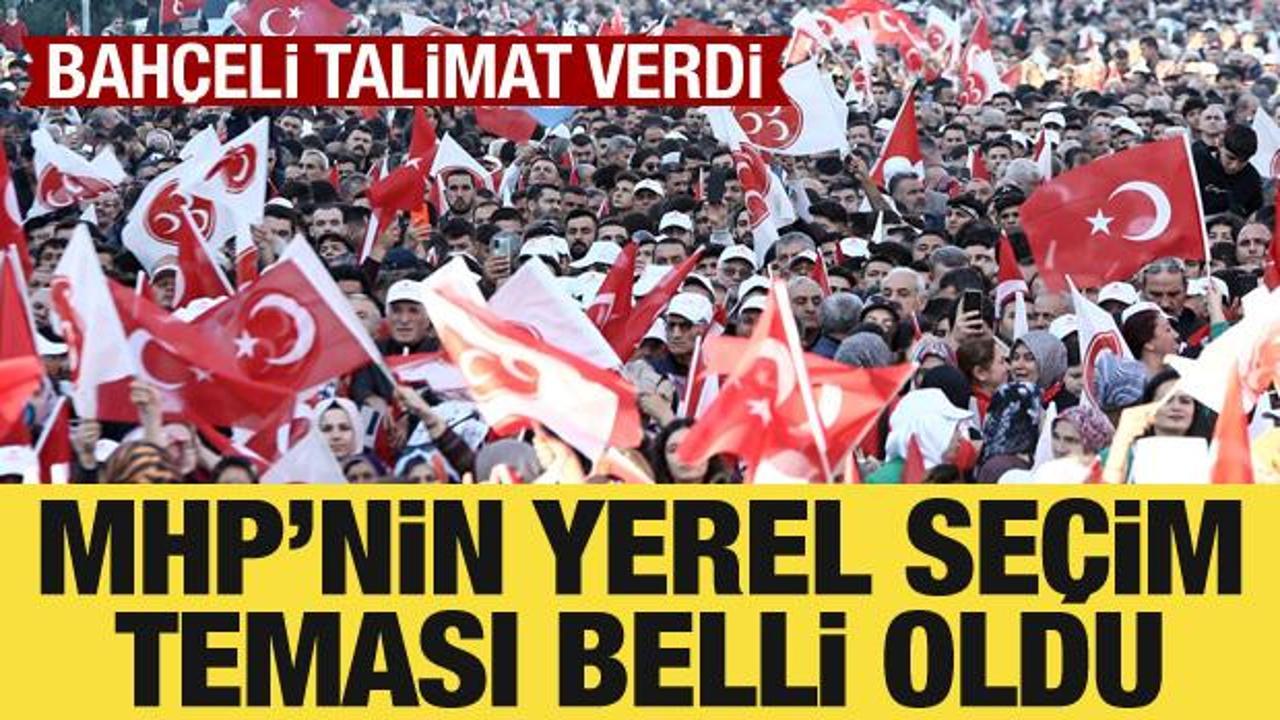 MHP yerel se&ccedil;im temasını a&ccedil;ıkladı