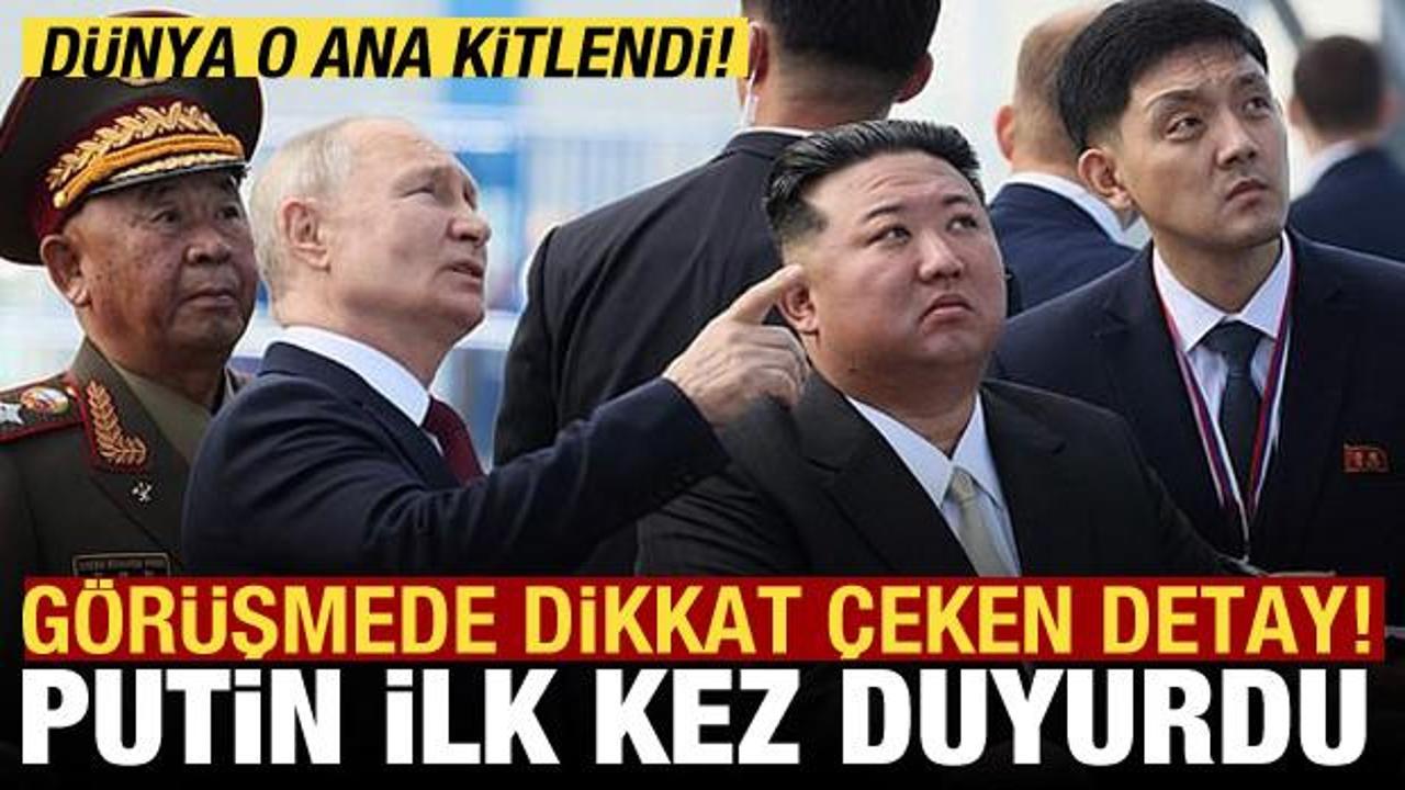 Putin, Kuzey Kore lideri Kim ile bir araya geldi: G&ouml;r&uuml;şmede dikkat &ccedil;eken detay