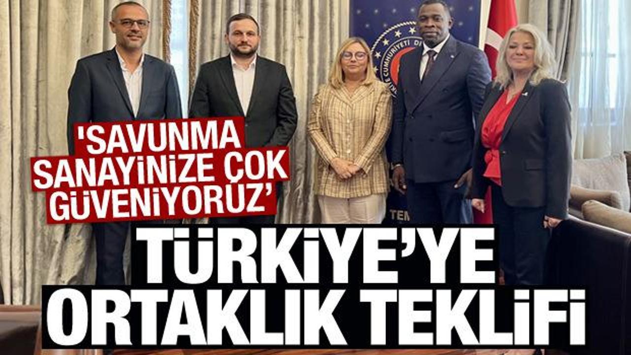 T&uuml;rkiye'ye ortaklık teklifi: 'Savunma sanayinize &ccedil;ok g&uuml;veniyoruz