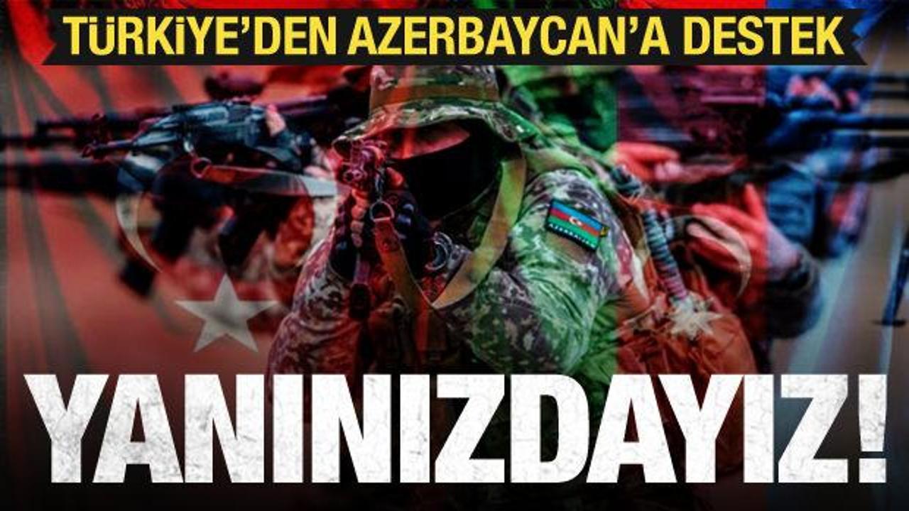Azerbaycan'ın operasyonuna T&uuml;rkiye'den ilk yorum: Bug&uuml;n de yanınızdayız