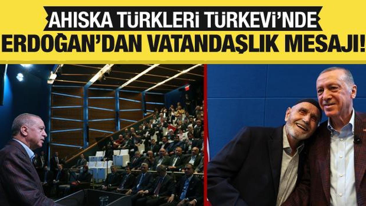 Cumhurbaşkanı Erdoğan Türkevi'nde Ahıska Türklerini kabul etti