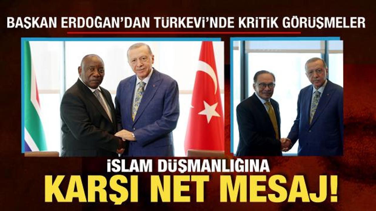 Cumhurbaşkanı Erdoğan'dan New York'ta kritik görüşmeler