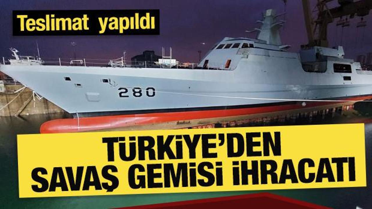 Türkiye'den savaş gemisi ihracatı: Pakistan'a teslim edildi
