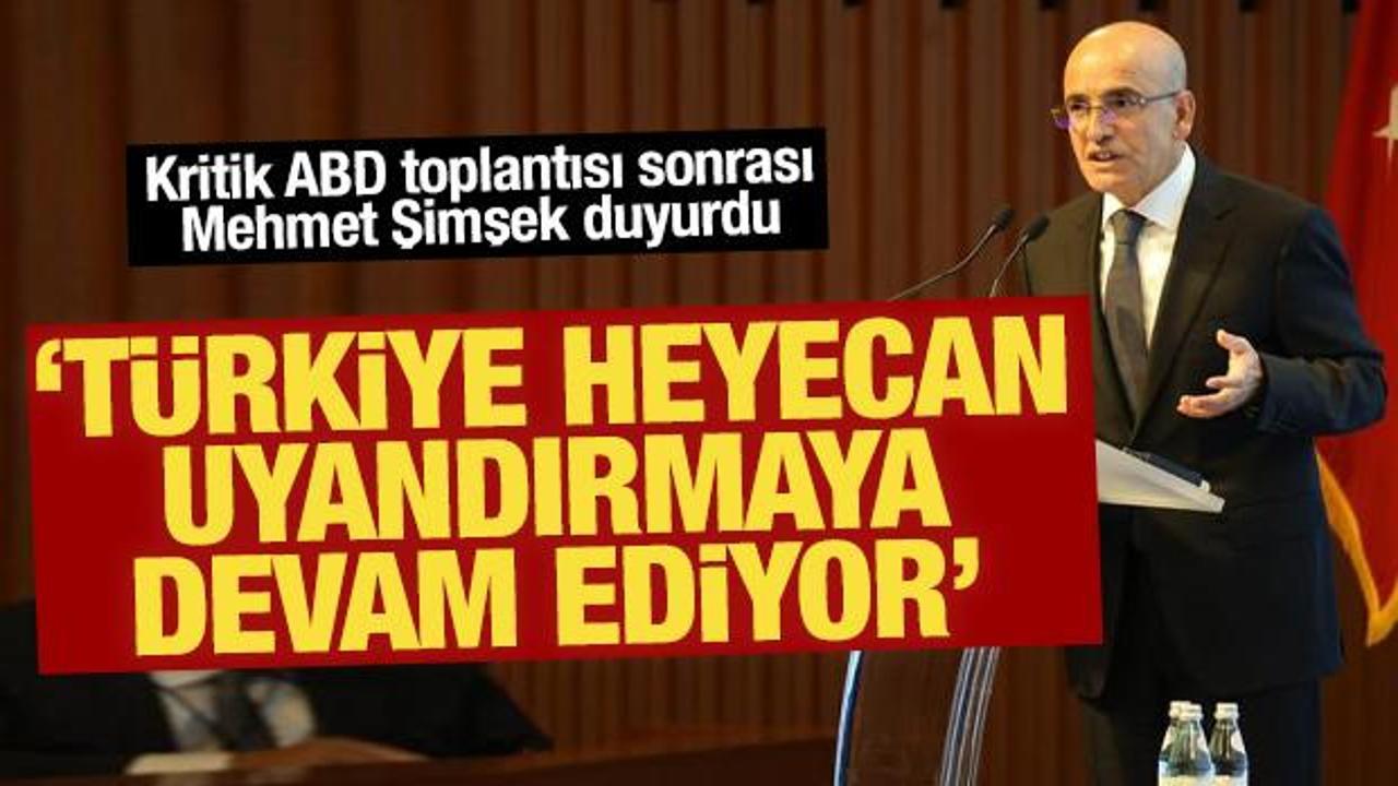 Türkiye'ye fon akışı olacak! Bakan Şimşek'ten "heyecanlandıran" açıklama
