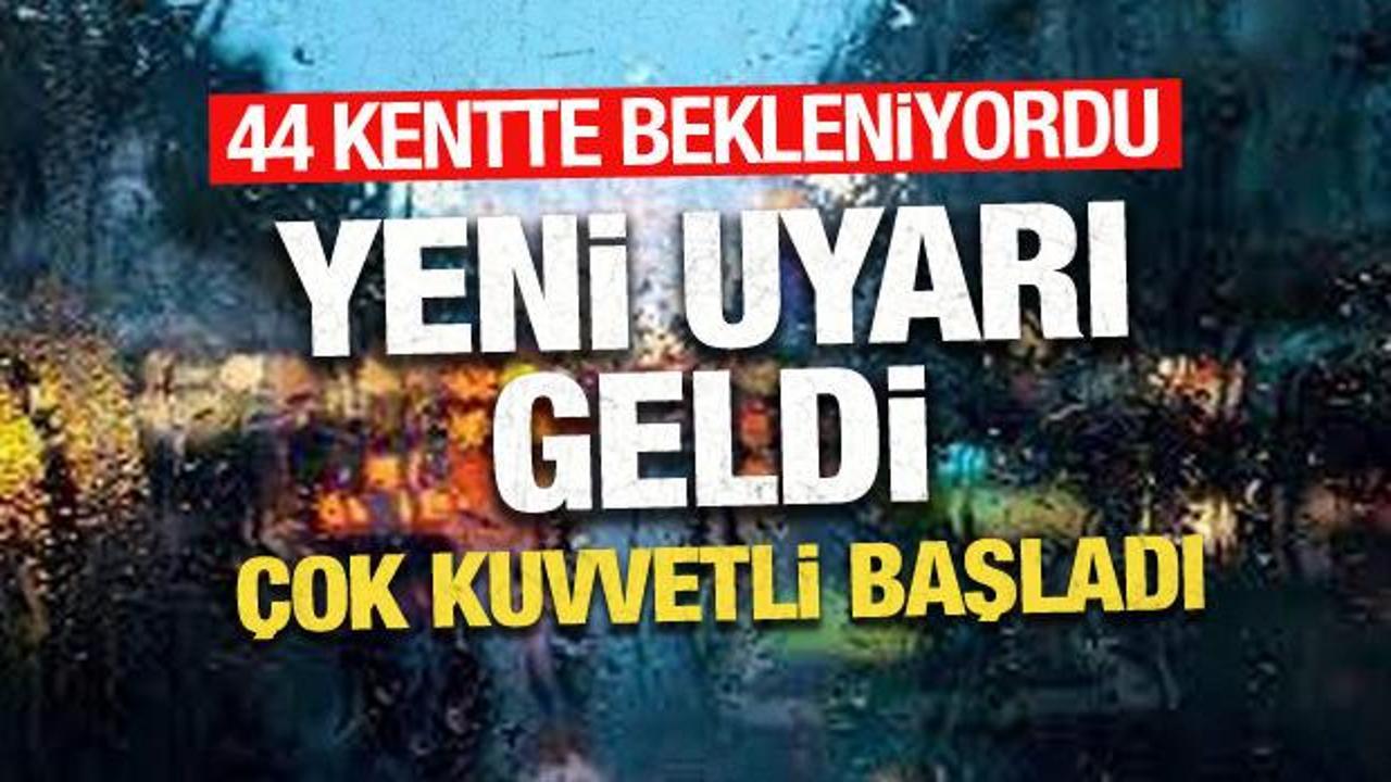  44 kentte bekleniyordu: Yeni uyarı geldi, İstanbul’da sağanak çok kuvvetli başladı!
