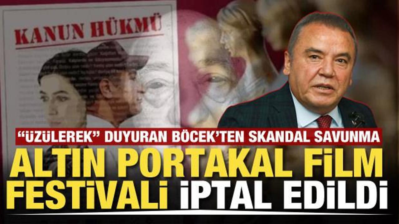 Altın Portakal Film Festivali iptal edildi! Muhittin Böcek "üzülerek" açıkladı