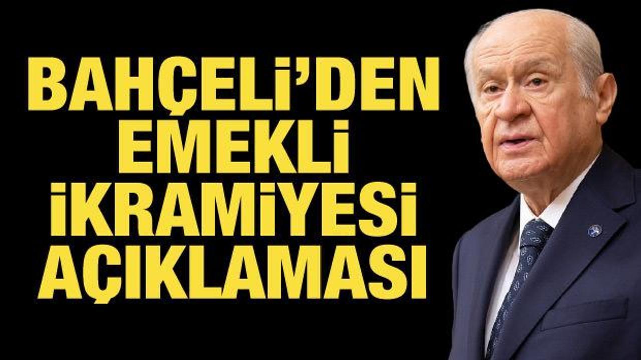 Bah&ccedil;eli'den emekli ikramiyesiyle ilgili a&ccedil;ıklama