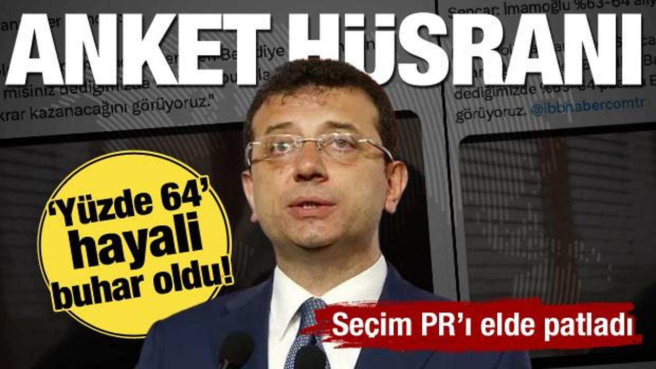 &Ouml;zer Sencar'dan İmamoğlu tayfasına 'anket' tokadı! Y&uuml;zde 64 hayali buhar oldu