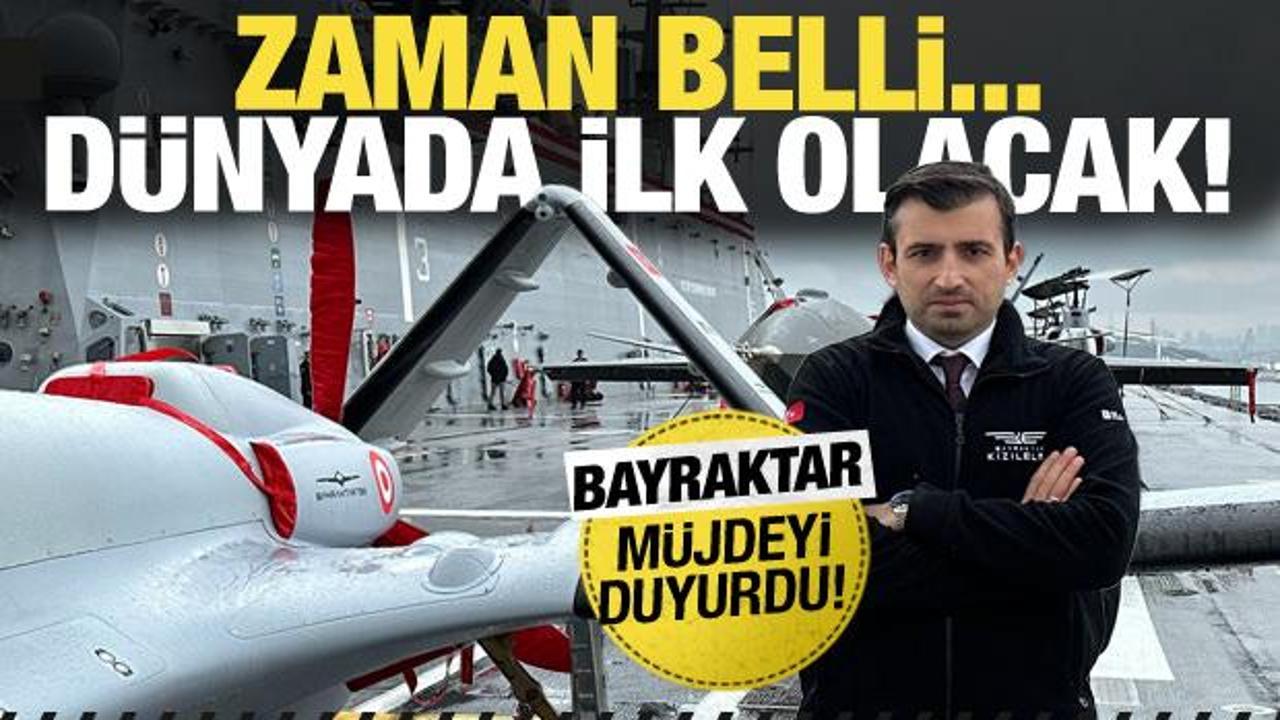 Sel&ccedil;uk Bayraktar m&uuml;jdeyi verdi: Zaman belli... D&uuml;nya'da ilk olacak!