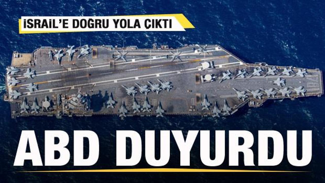 ABD, İsrail&rsquo;e u&ccedil;ak gemisi g&ouml;nderdi