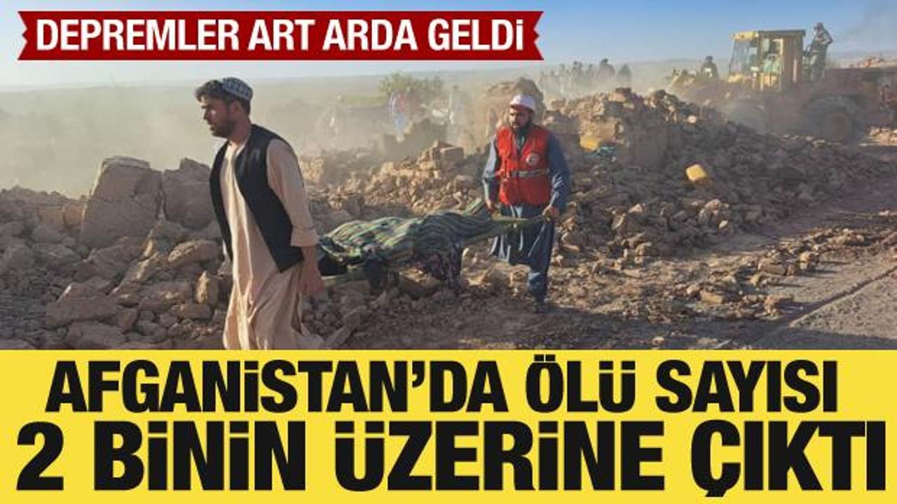 Afganistan'daki depremlerde &ouml;l&uuml; sayısı 2 bin 445'e &ccedil;ıktı