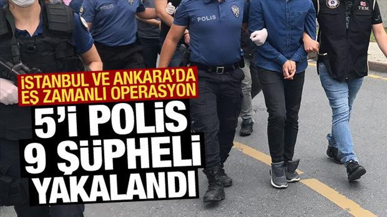 İstanbul ve Ankara'da FETÖ operasyonu: 9 gözaltı