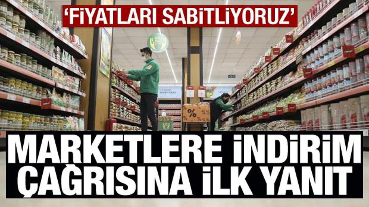 Marketlere indirim &ccedil;ağrısına ilk yanıt: Aralık sonuna kadar sabitliyoruz