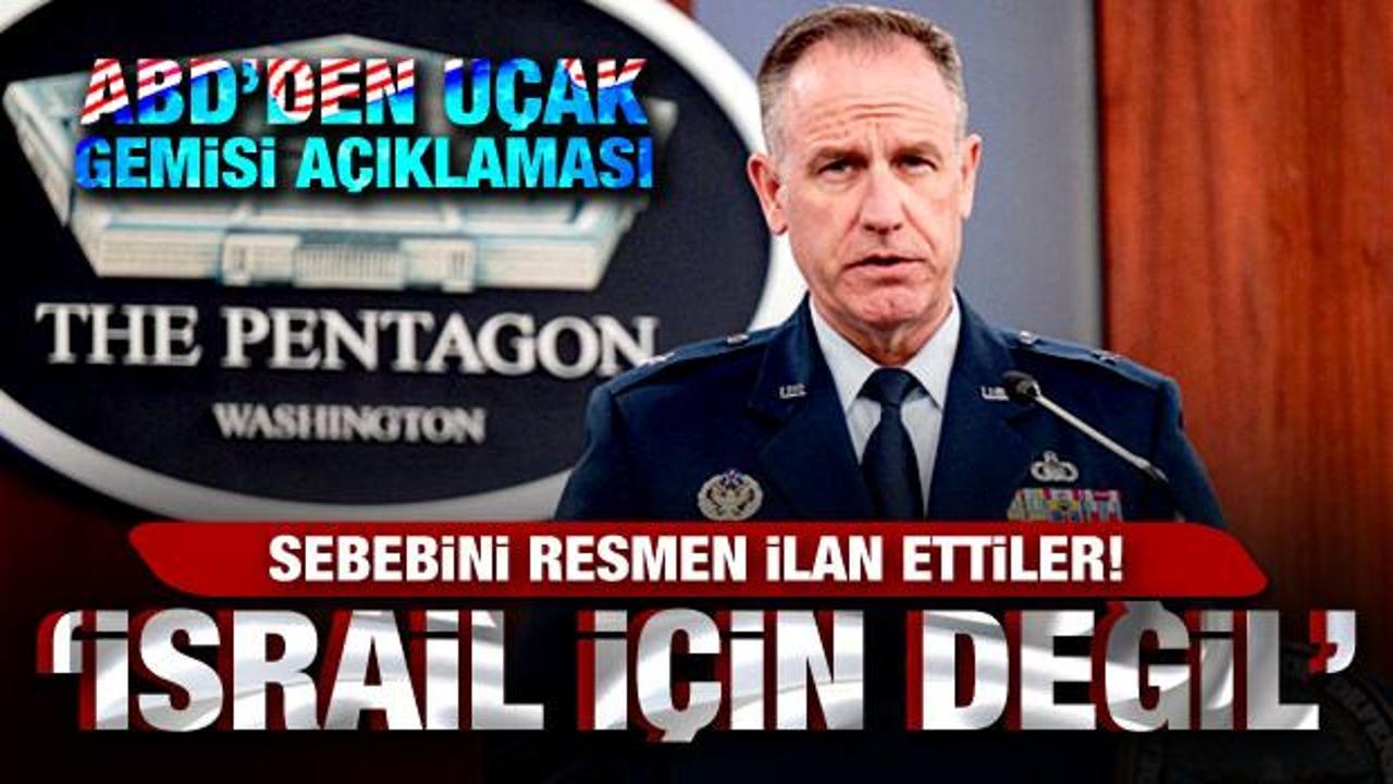 ABD'den uçak gemisi açıklaması: İsrail için değil! Sebebini resmen ilan ettiler