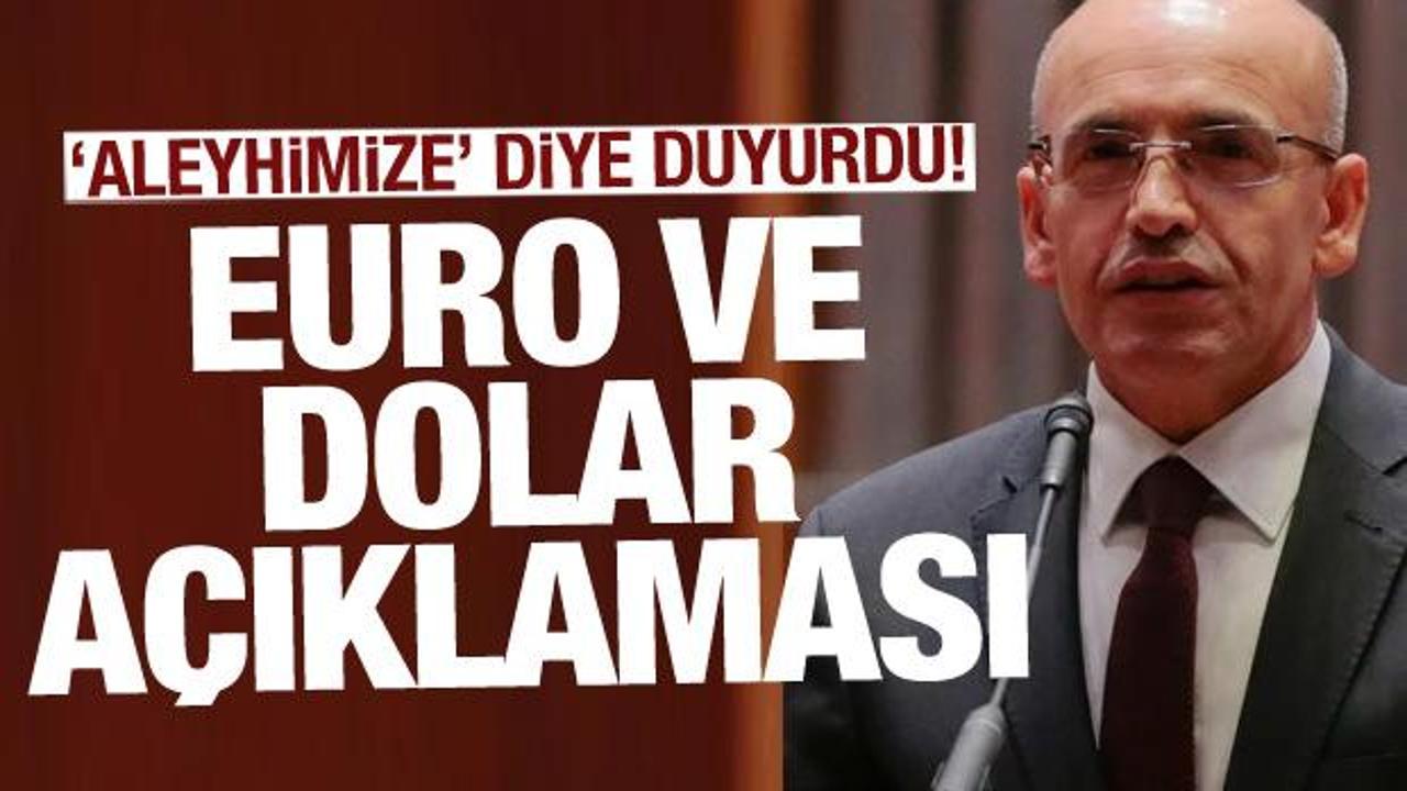 Bakan Mehmet Şimşek'ten dolar ve Euro a&ccedil;ıklaması