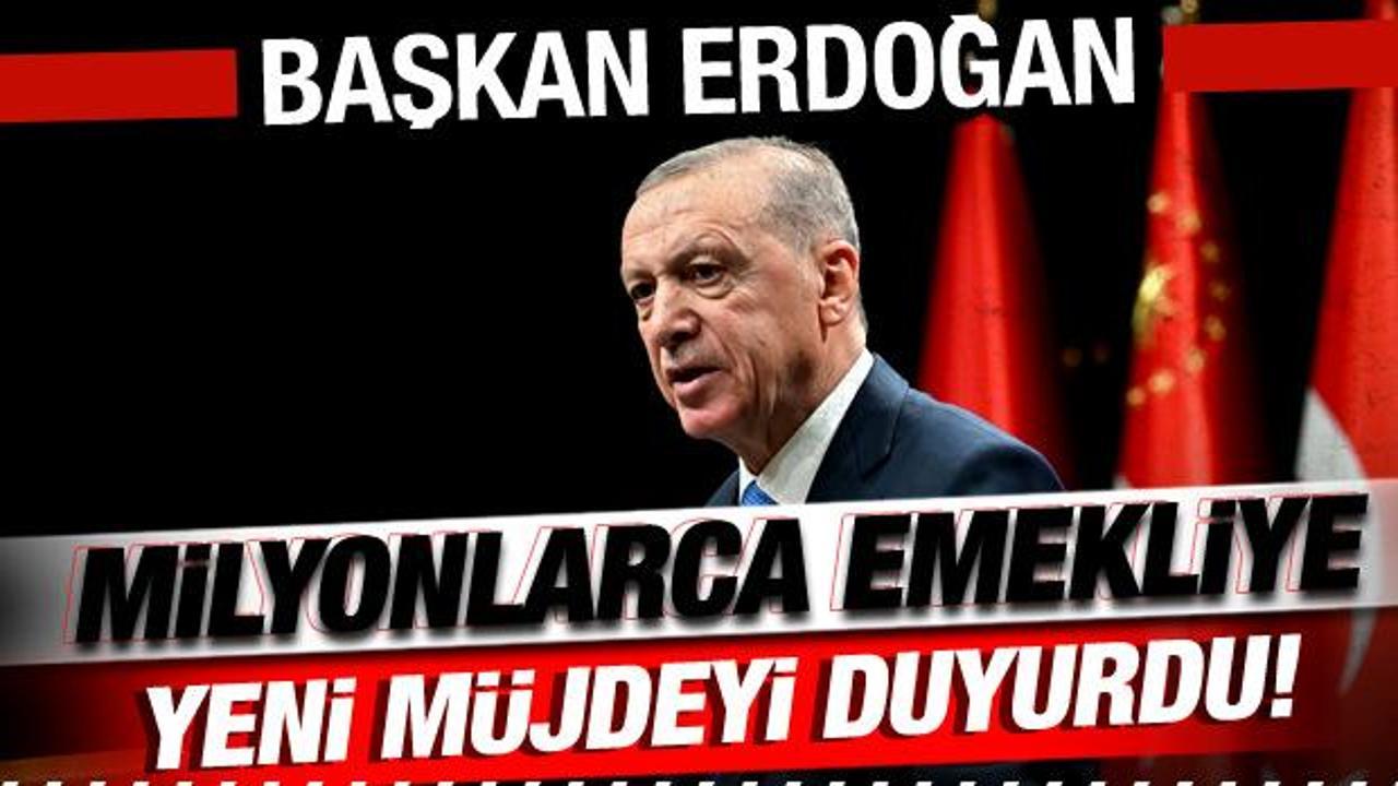 Cumhurbaşkanı Erdoğan'dan, milyonlarca emekliye 5 bin lira ikramiye m&uuml;jdesi!