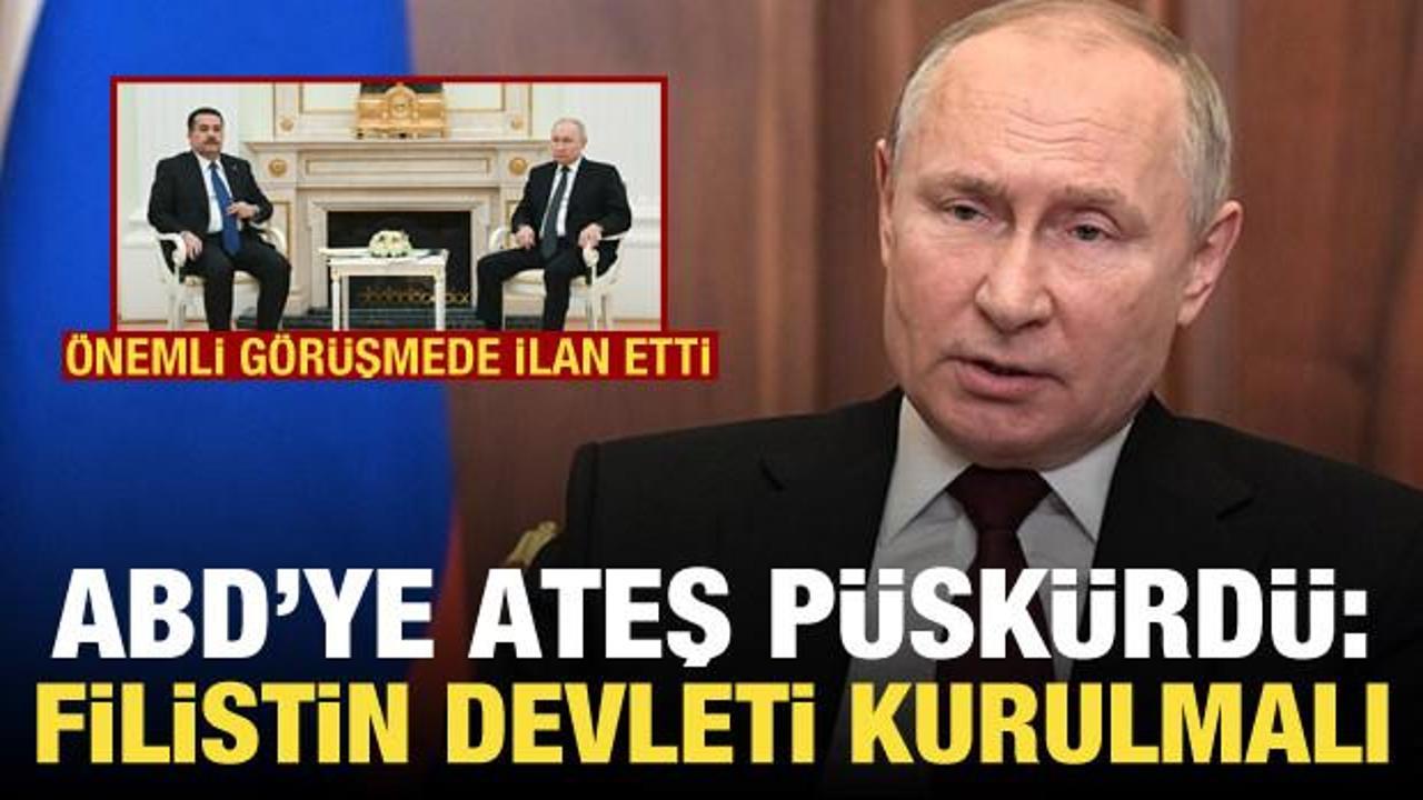 Putin'den İsrail-Hamas savaşı a&ccedil;ıklaması: Filistin devleti kurulmalı