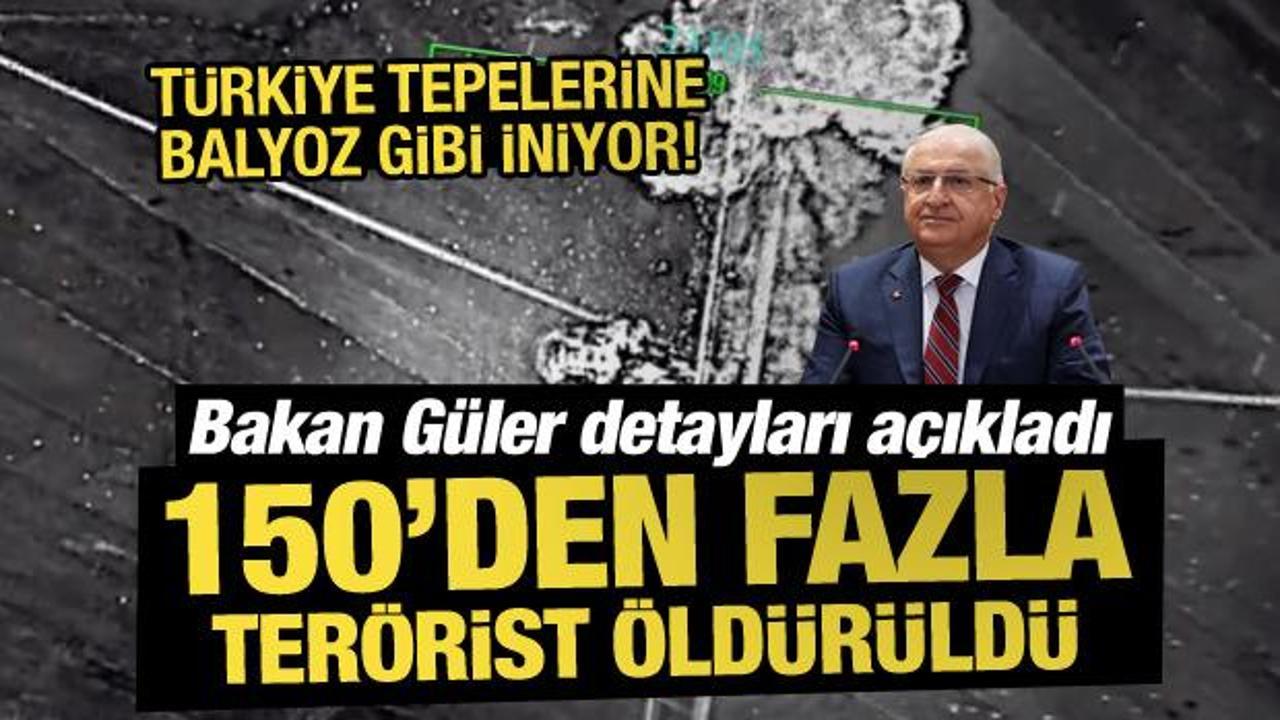 Son dakika: Türkiye tepelerine balyoz gibi iniyor! 150'den fazla terörist öldürüldü