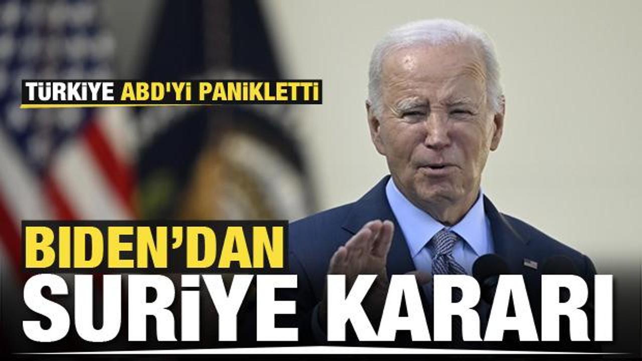 Türkiye, ABD'yi panikletti! Joe Biden'dan Suriye kararı