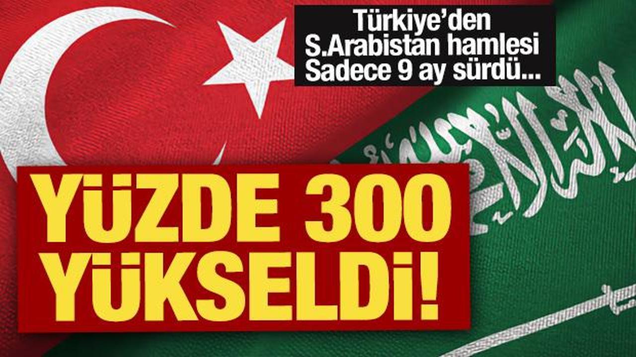 Türkiye'den S.Arabistan hamlesi: 9 ayda yüzde 300 yükseldi