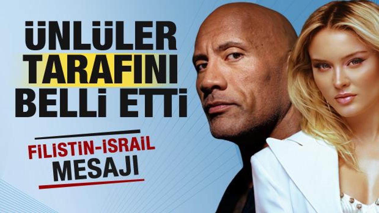 &Uuml;nl&uuml;ler tarafını belli etti! Filistin-İsrail mesajı