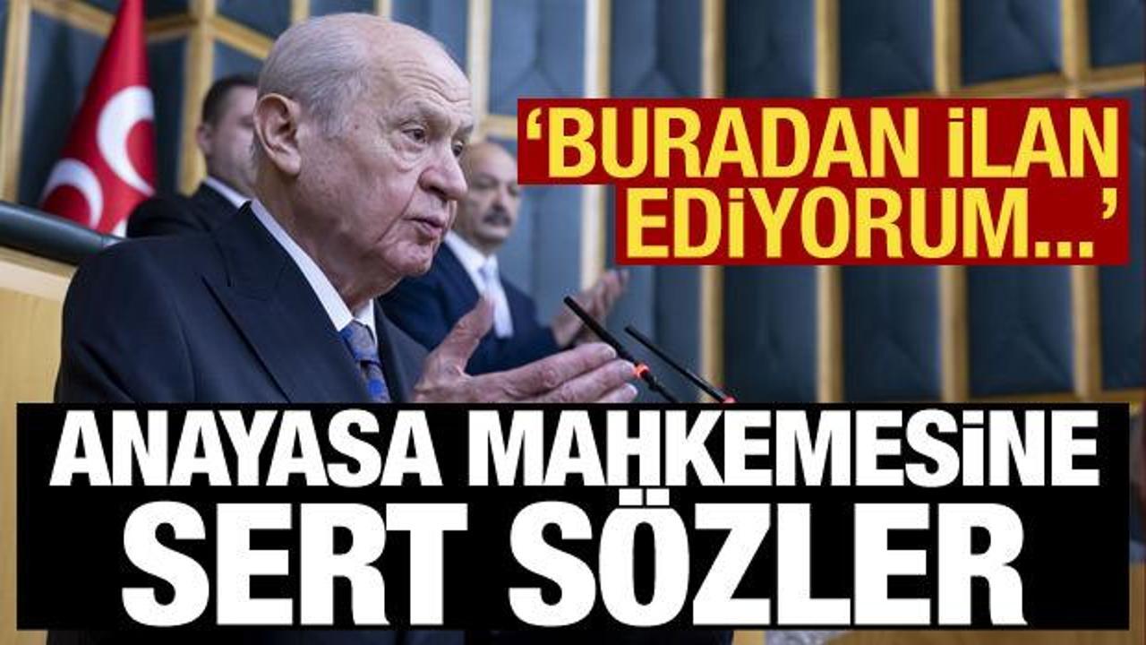 Bah&ccedil;eli'den Anayasa Mahkemesine HDP tepkisi: Rezaletleri ne zaman g&ouml;receksiniz?