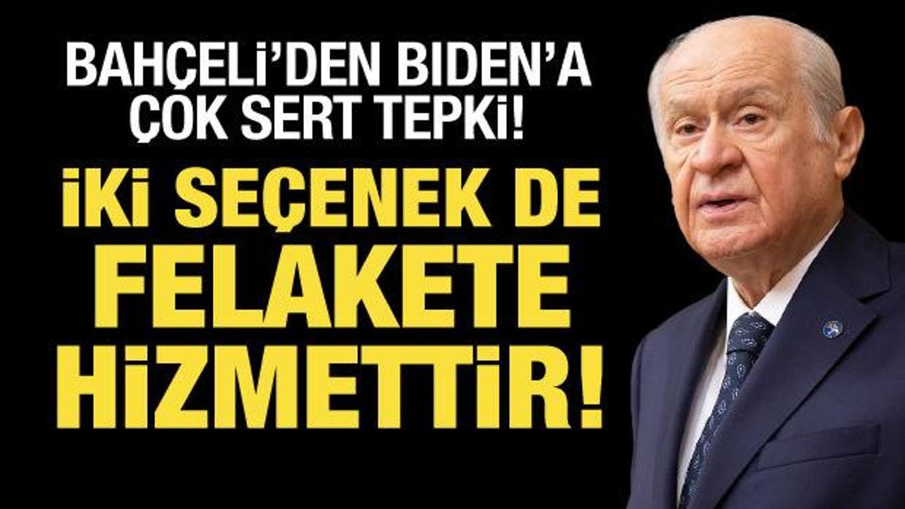 Bahçeli'den Biden'a tepki: Tarihi bir yanlıştır!
