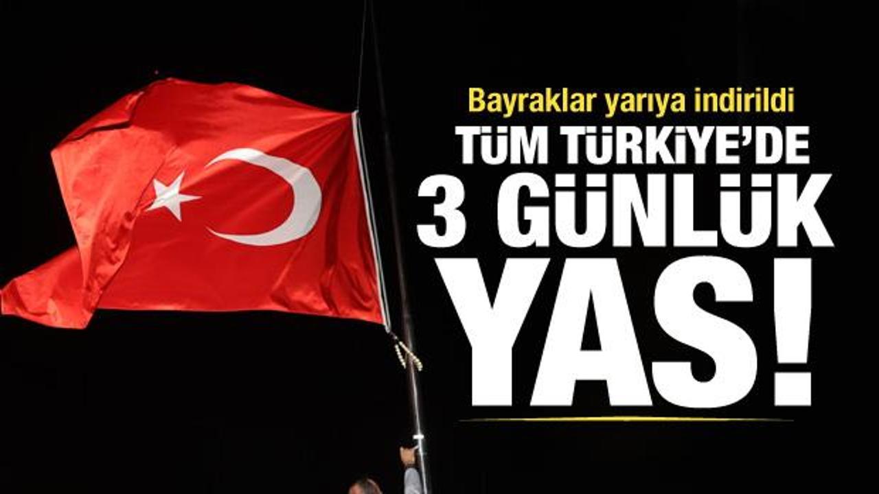 Başkan Erdoğan duyurdu! Türkiye'de 3 günlük ulusal yas ilan edildi