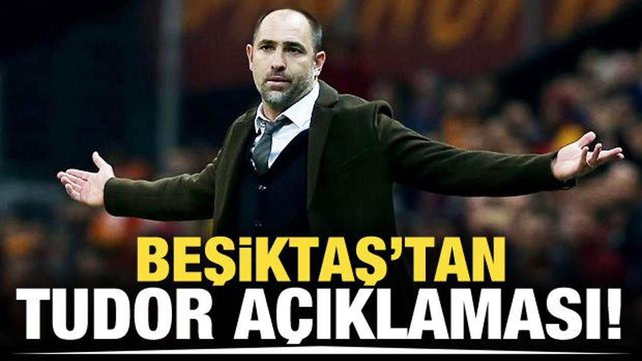 Beşiktaş'tan Igor Tudor açıklaması!