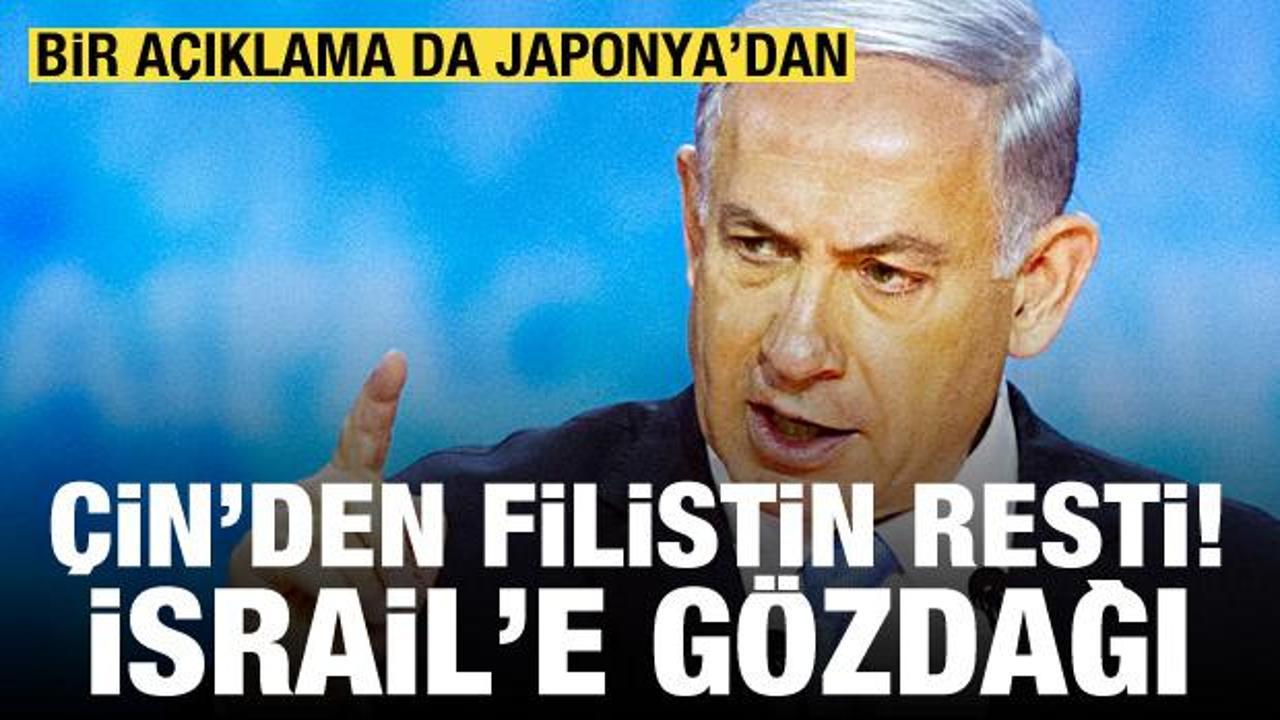 &Ccedil;in'den Filistin a&ccedil;ıklaması, İsrail'e g&ouml;zdağı! Bir a&ccedil;ıklama da Japonya'dan