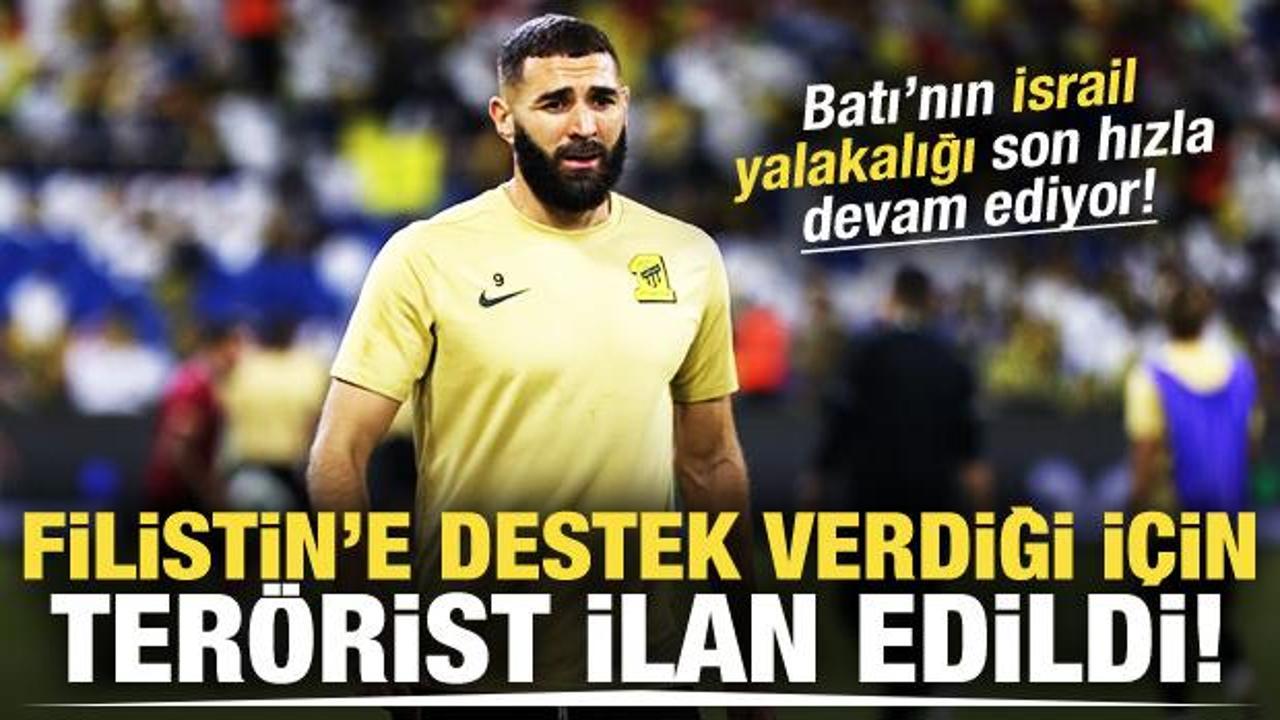 Filistin'e destek veren Benzema 'terörist' ilan edildi!