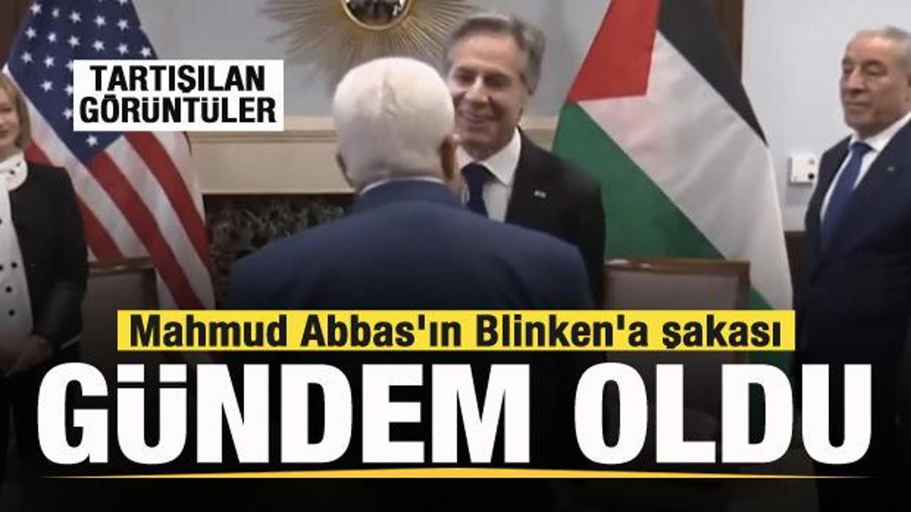 Mahmud Abbas'la ABD'li Blinken'in şakalaşması gündem oldu