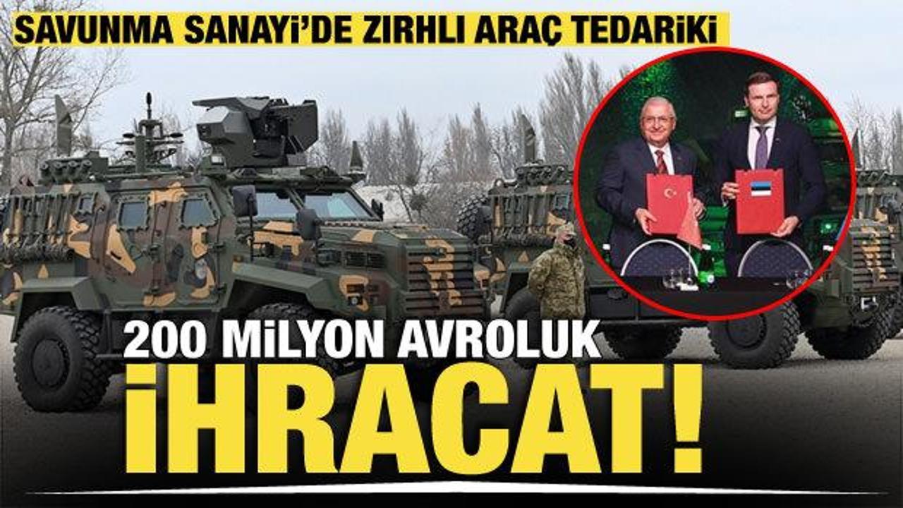 Türk savunma sanayisinden yaklaşık 200 milyon avroluk zırhlı araç ihracatı