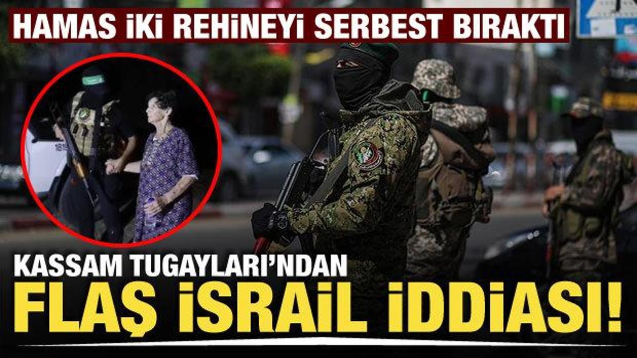 Hamas 2 rehineyi daha serbest bıraktı! Kassam Tugayları'ndan 'İsrail' iddiası