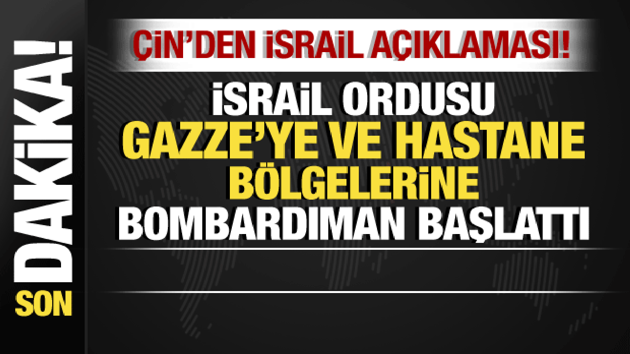 İsrail-Filistin savaşı: İsrail, Gazze'ye ve hastane b&ouml;lgelerine bombardıman başlattı!