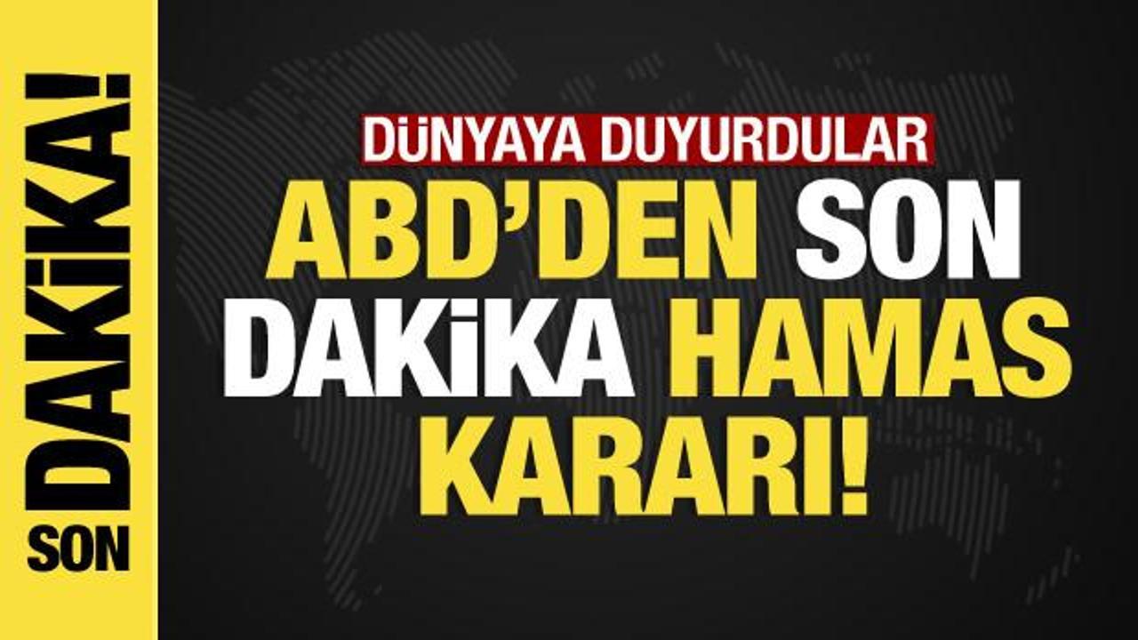 İsrail-Filistin savaşı: ABD'den Hamas'a yaptırım kararı