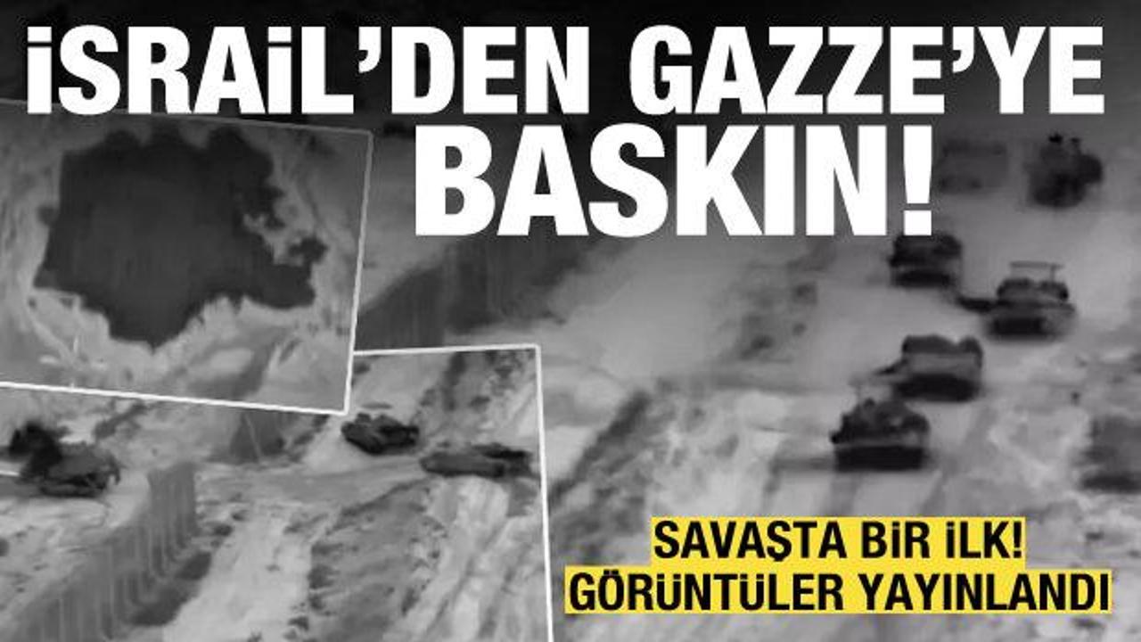 İsrail'den Gazze'ye gece baskını: İşte saldırıdan görüntüler