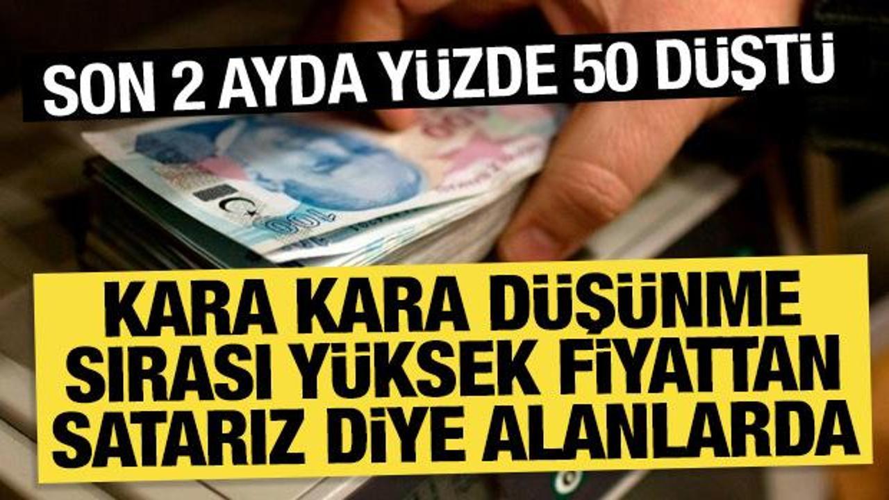 Yüksek fiyattan satarız diyerek konut alanların elinde kaldı: Son iki ayda yüzde 50 düştü
