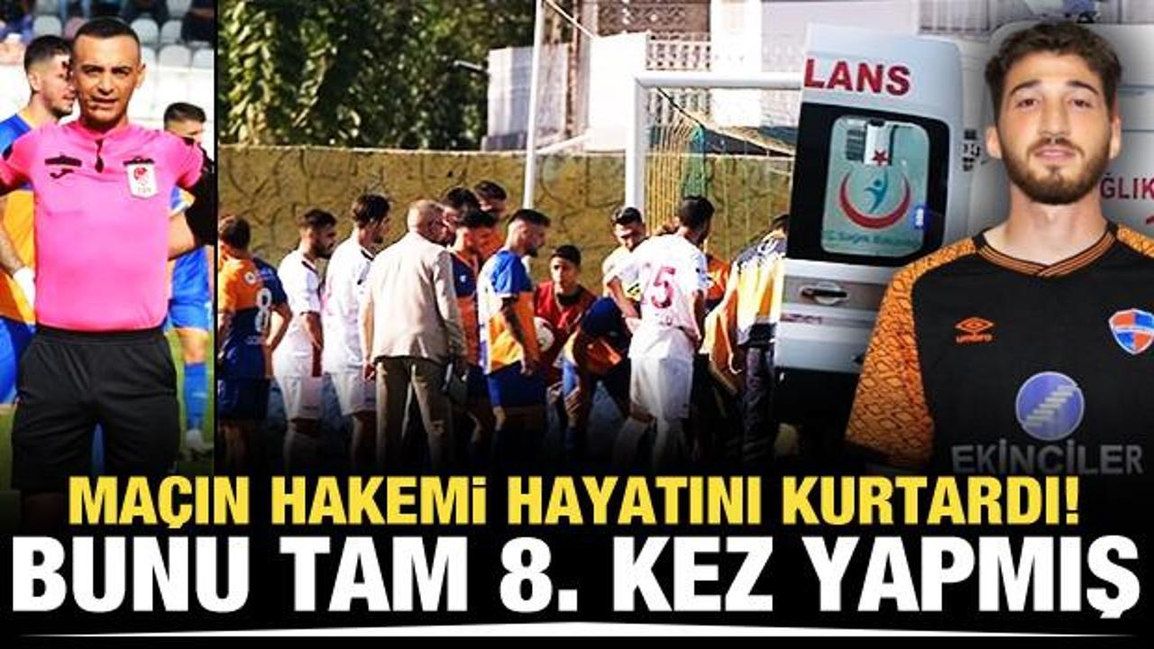 Gen&ccedil; futbolcunun hayatını kurtardı! Bunu tam 8. kez yapmış