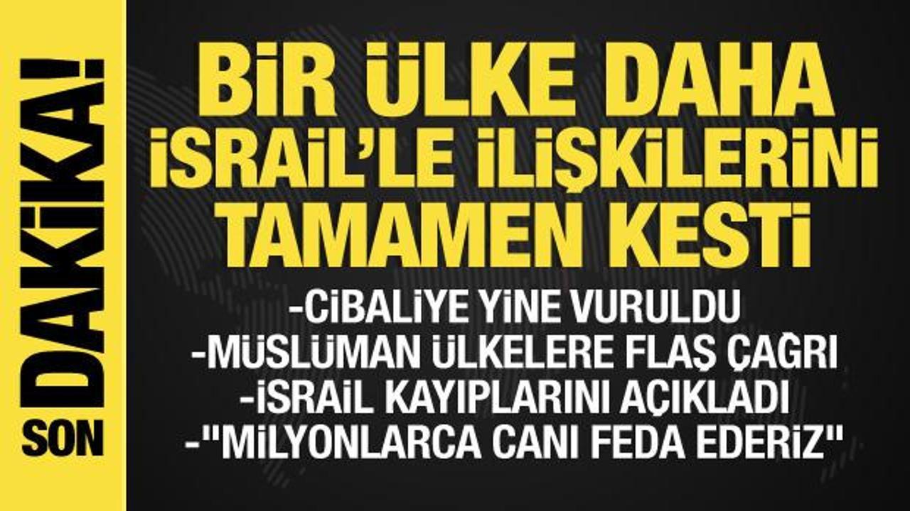 İsrail-Filistin savaşı: Bir &uuml;lke daha İsrail'le ilişkisini askıya aldı