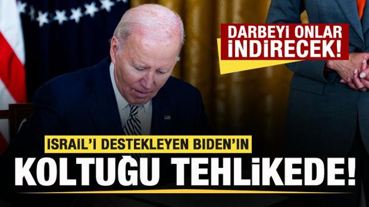 İsrail'i destekleyen Biden'a b&uuml;y&uuml;k darbe! Koltuğu kaybedebilir