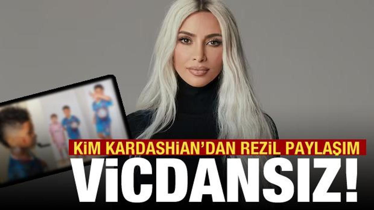 Kim Kardashian Gazzeli çocuklarla böyle dalga geçti