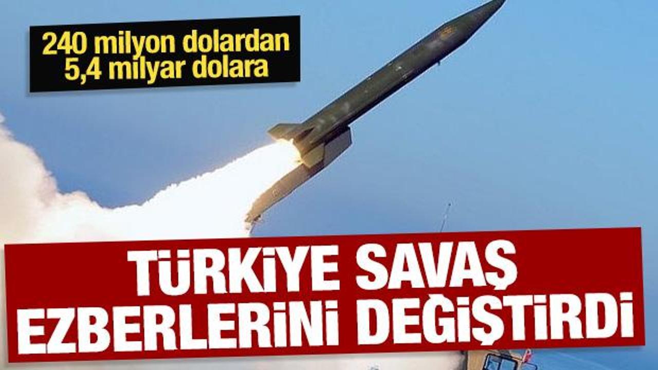 Türkiye savaş ezberlerini değiştirdi: 240 milyon dolardan 5,4 milyar dolara