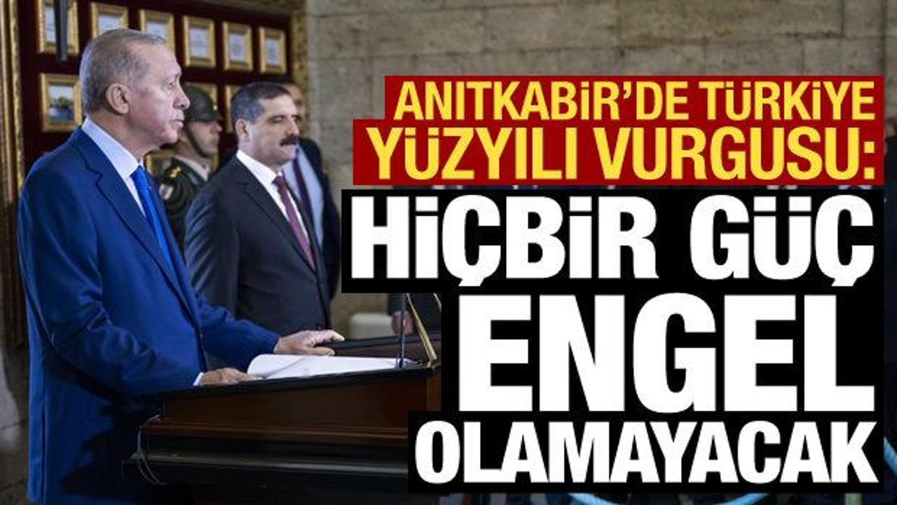 Anıtkabir Özel Defteri'ni imzalayan Erdoğan'dan Türkiye Yüzyılı vurgusu