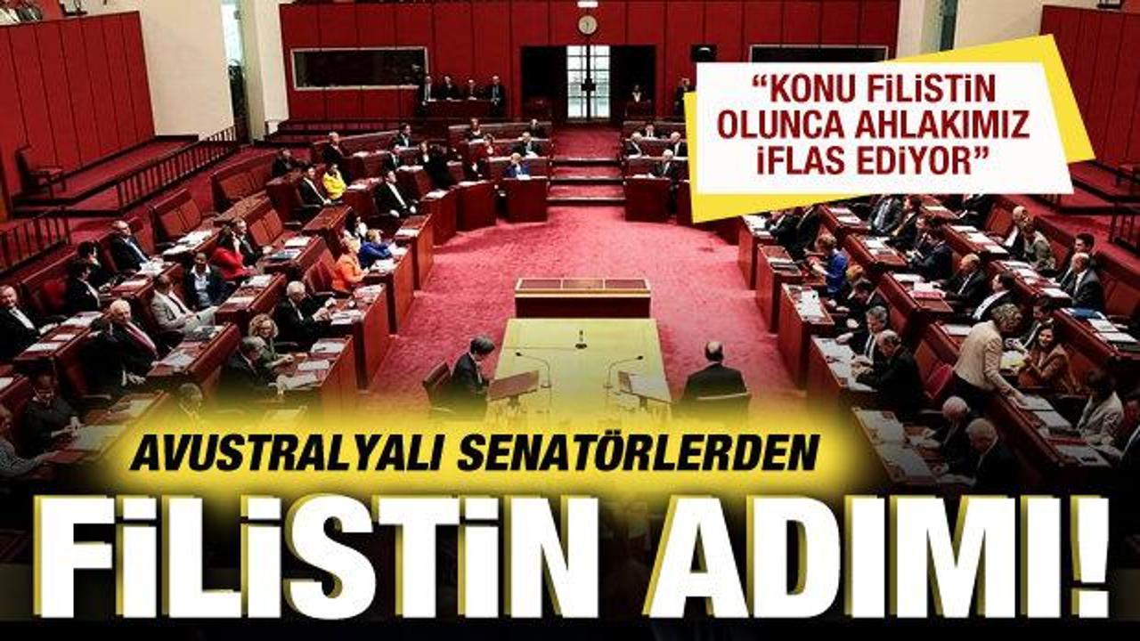 Avustralya'da senat&ouml;rlerden Gazze protestosu: Konu Filistin olunca ahlakımız iflas ediyor