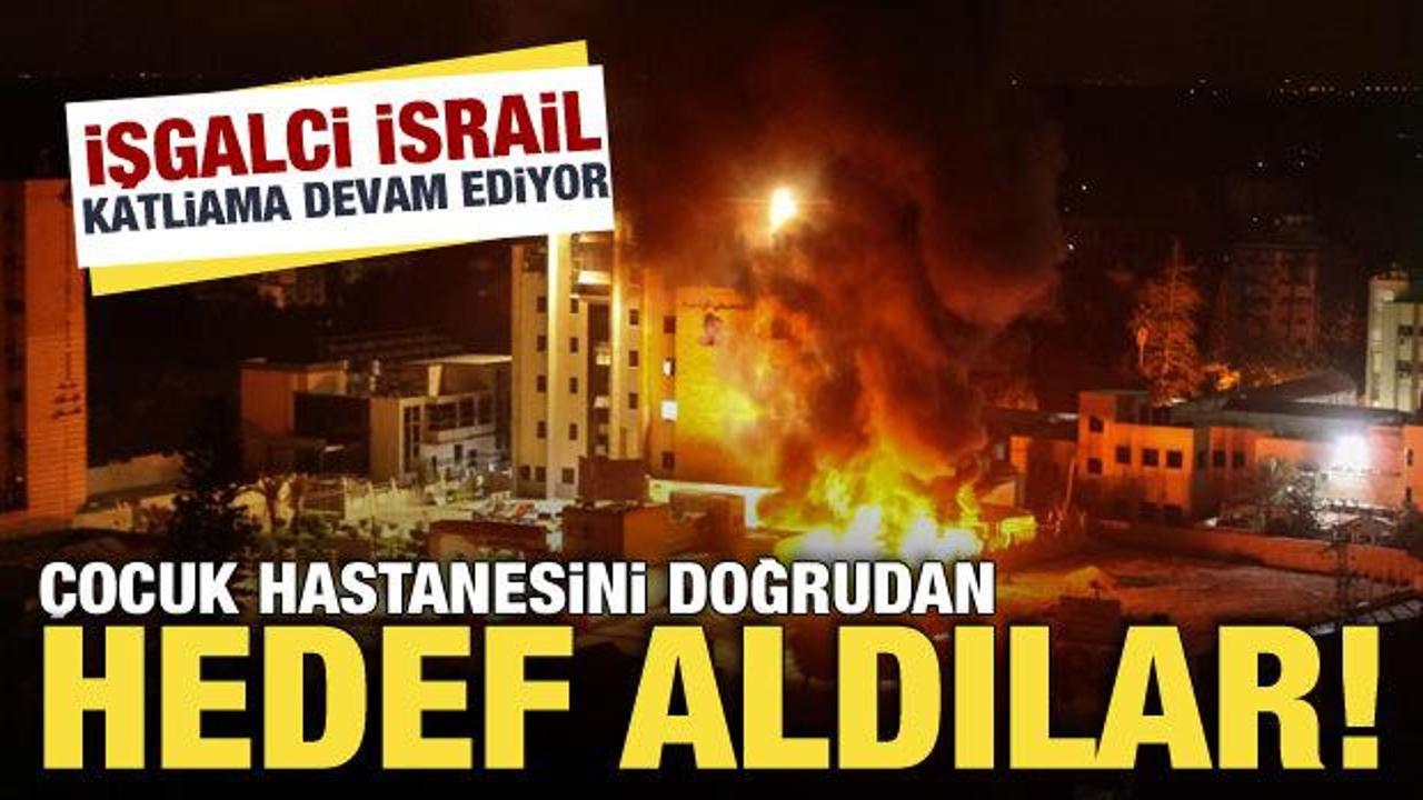 İsrail Gazze'de &ccedil;ocuk hastanesini bombaladı