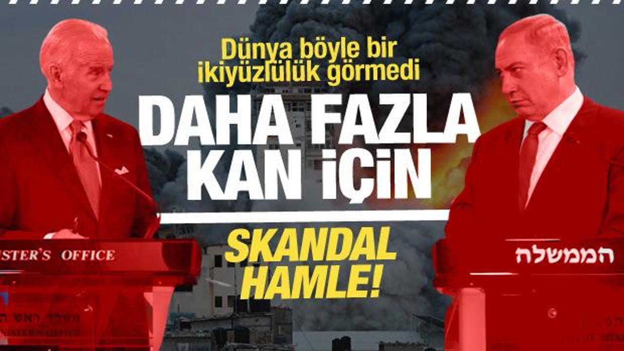 Kamera &ouml;n&uuml;nde 'Ateşkes' diyen ABD'den skandal ikiy&uuml;zl&uuml;l&uuml;k! İsrail'e g&ouml;nderdiler