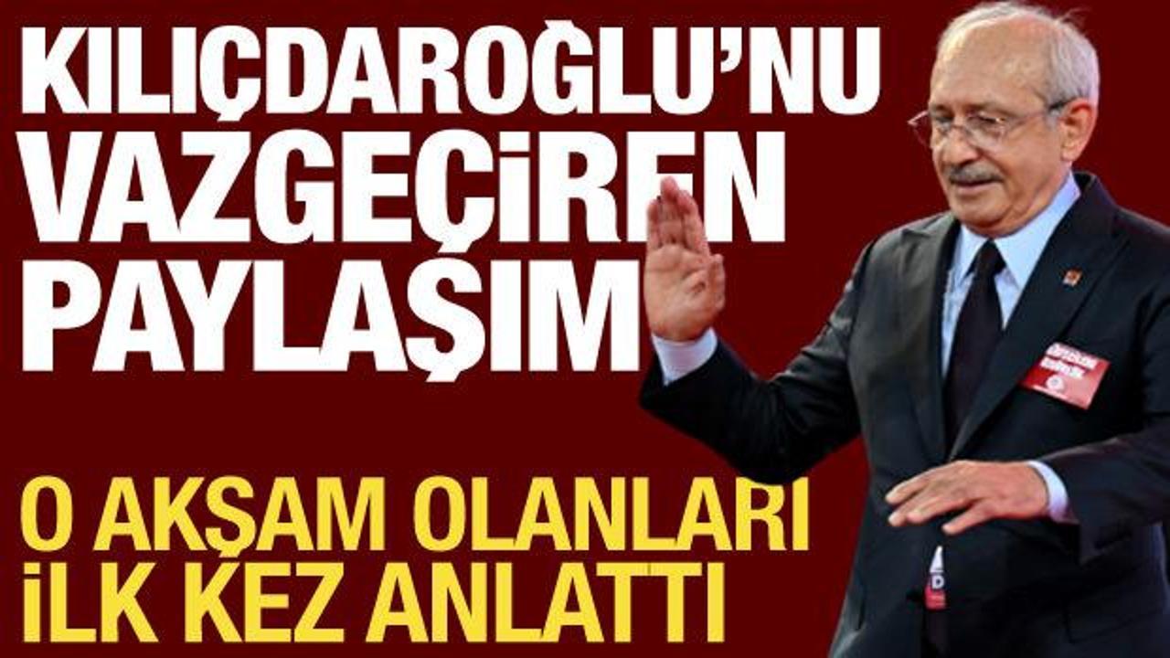 Özgür Özel'in elini kaldıracaktı, vazgeçti: Kılıçdaroğlu o akşamı anlattı